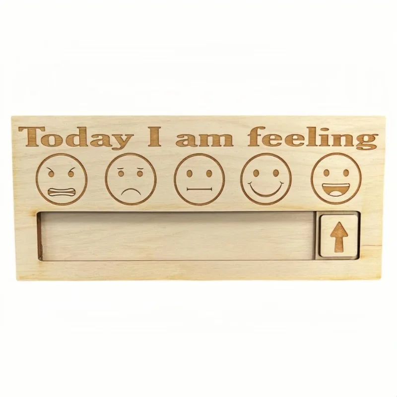 Wooden Emotion Barometer – Mood Display Decor & Gift