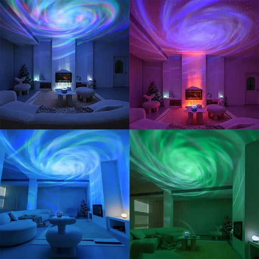 Multi-Color Galaxy Star Projector – LED Night Light with Remote for Bedroom Decor