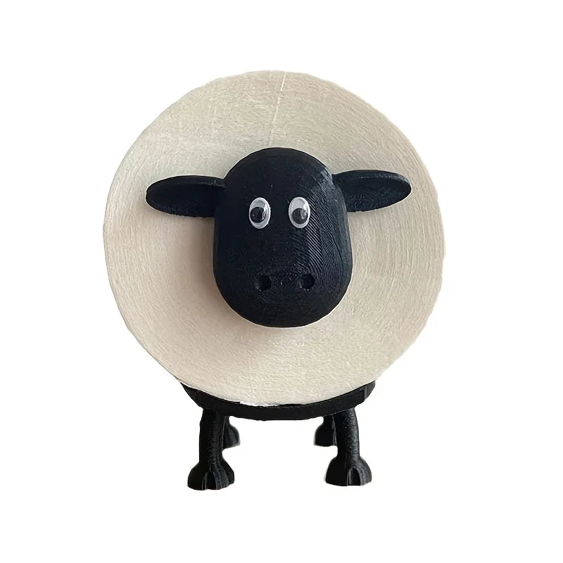 Funny 3D Sheep Toilet Paper Holder – Free-Standing Bathroom Decor & Humorous Home Gift