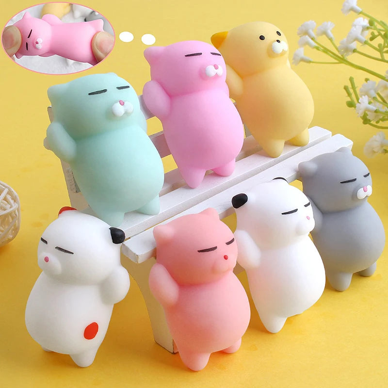Kawaii Mochi Stress Squishies – Set van 20 Mini Fidgets
