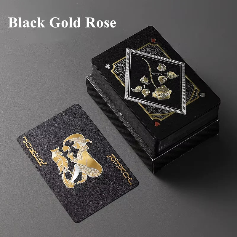 Black & Gold Playing Cards – Premium Poker & Magic Trick Deck (Multiple Styles)