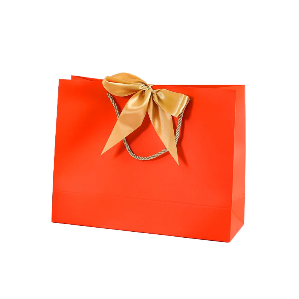 Elegant Paper Gift Bags with Handles – Ribbon Bow