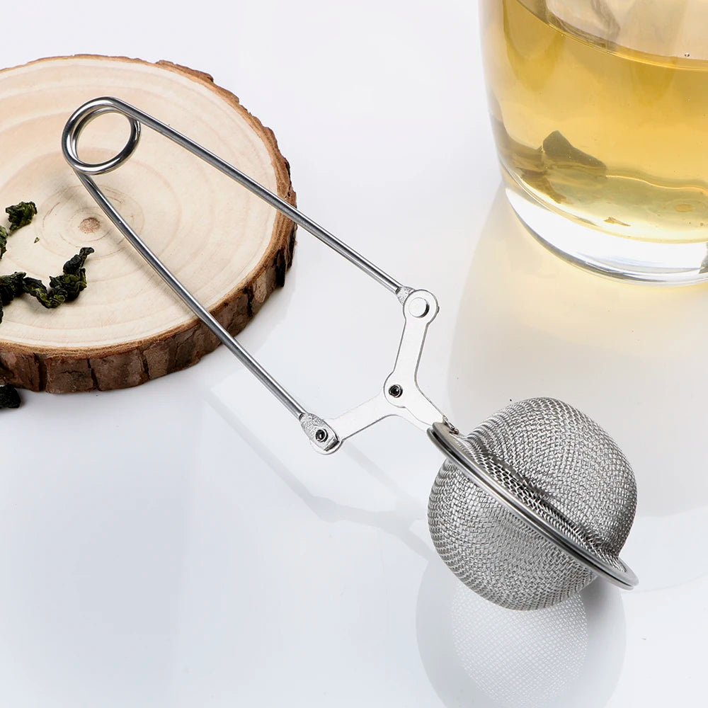 Stainless Steel Tea Infuser – Mesh Tea Ball with Handle for Loose Leaf Tea & Herbs