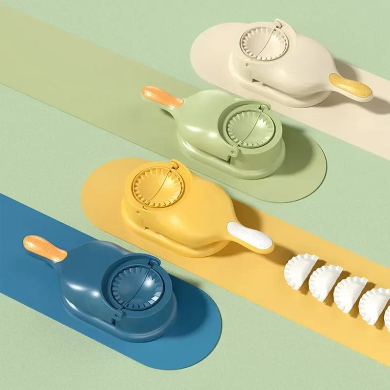 2-in-1 Dumpling Maker DIY Kit – Wrapper Press & Dough Molder for Home Cooking