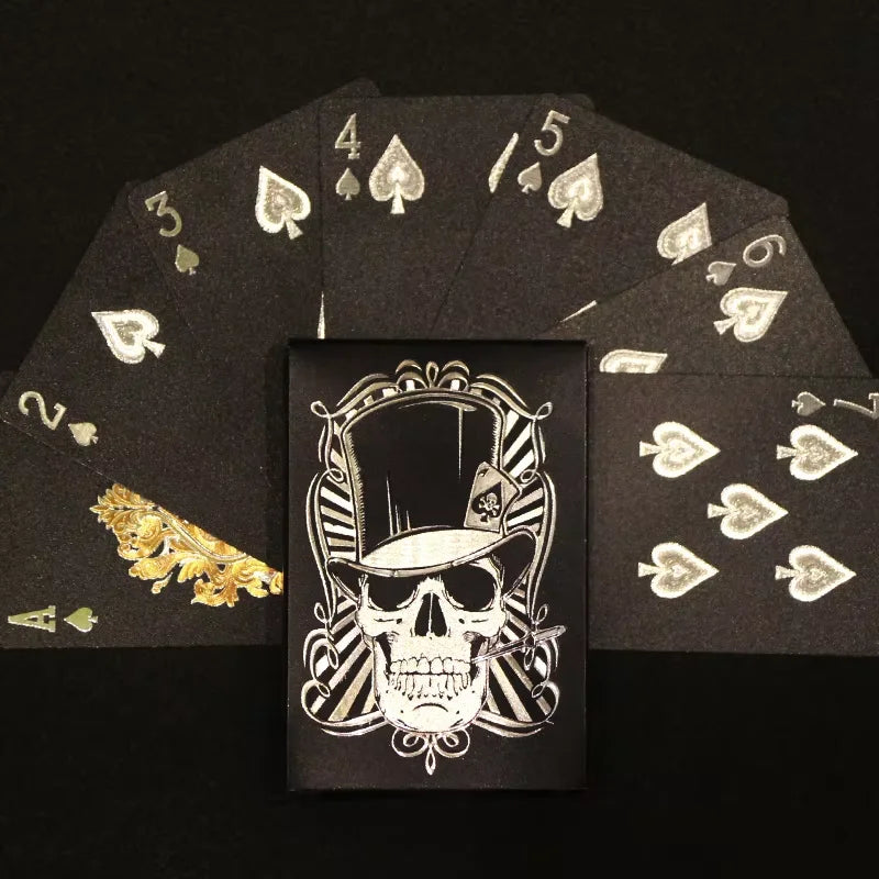 Black & Gold Playing Cards – Premium Poker & Magic Trick Deck (Multiple Styles)