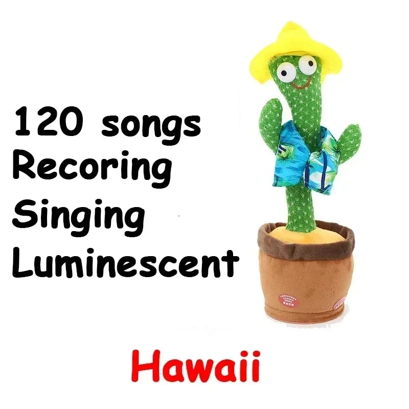 Dancing & Talking Cactus Toy – Electronic Plush with 120 Songs for Kids