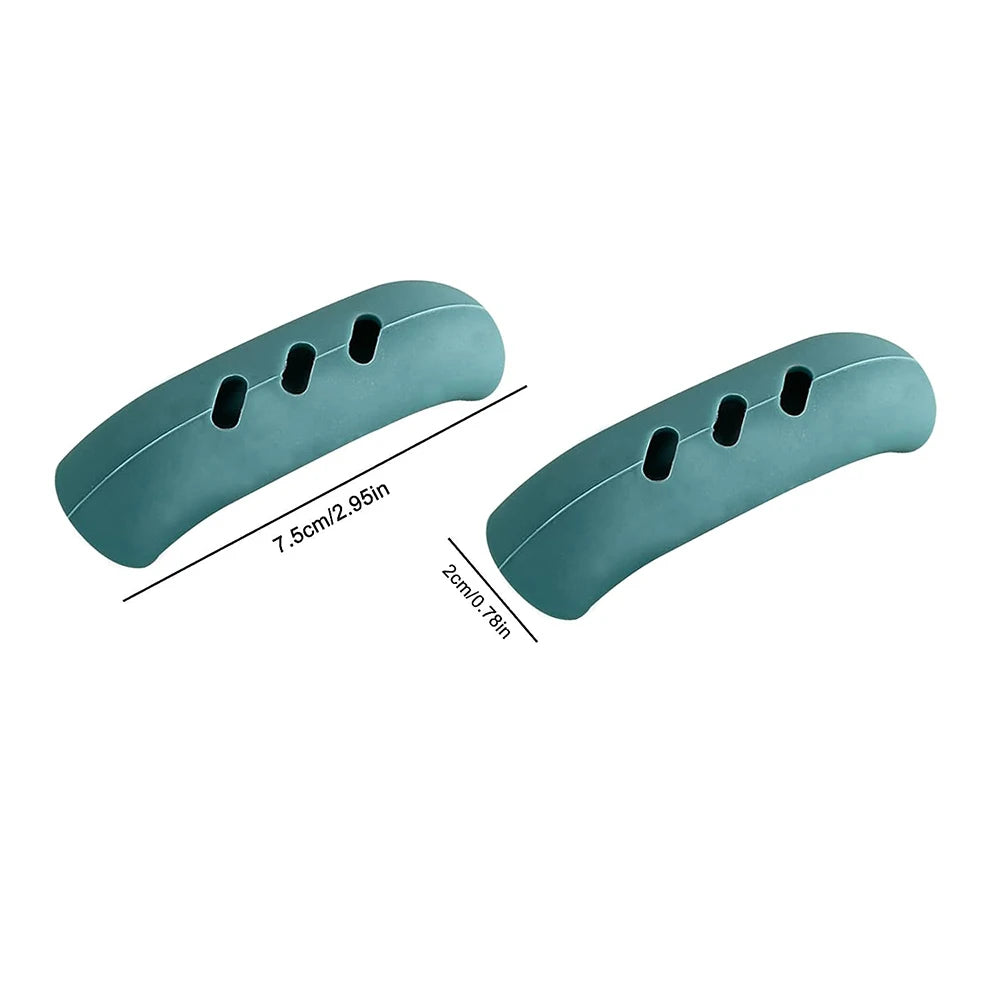 Silicone Pan Handle Cover Set (2pcs) – Heat Insulation Grip Holders