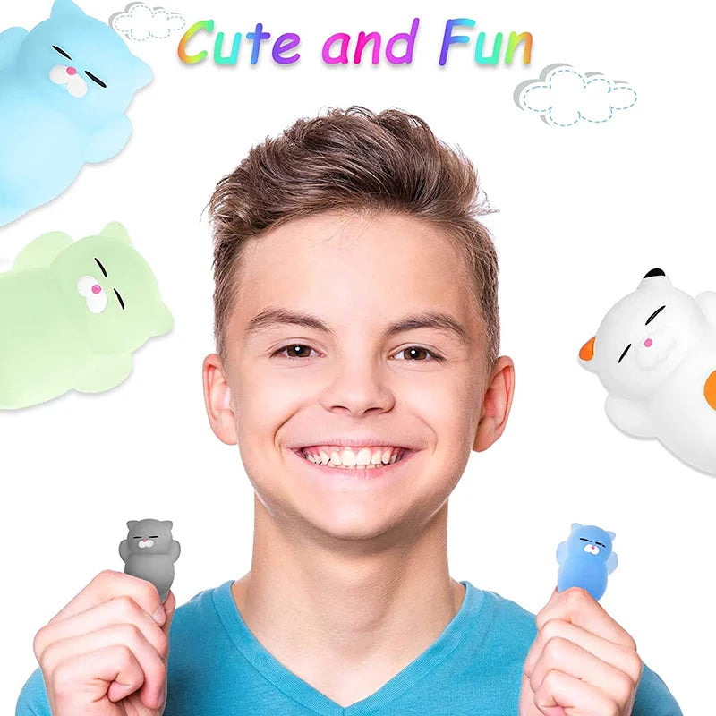 Kawaii Mochi Stress Squishies – Set van 20 Mini Fidgets