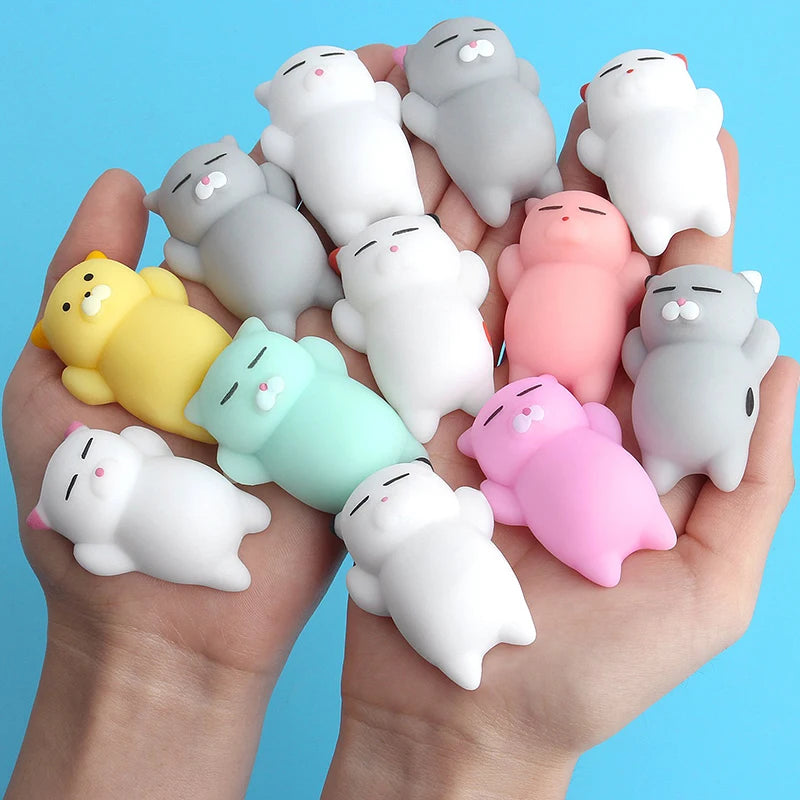 Kawaii Mochi Stress Squishies – Set van 20 Mini Fidgets