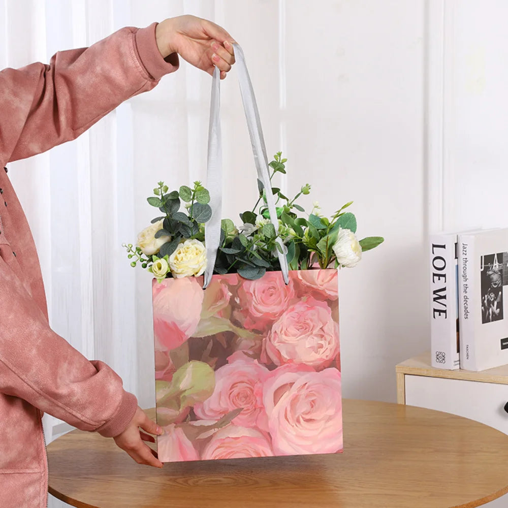 Elegant Paper Gift Bags with Handles – Ribbon Bow