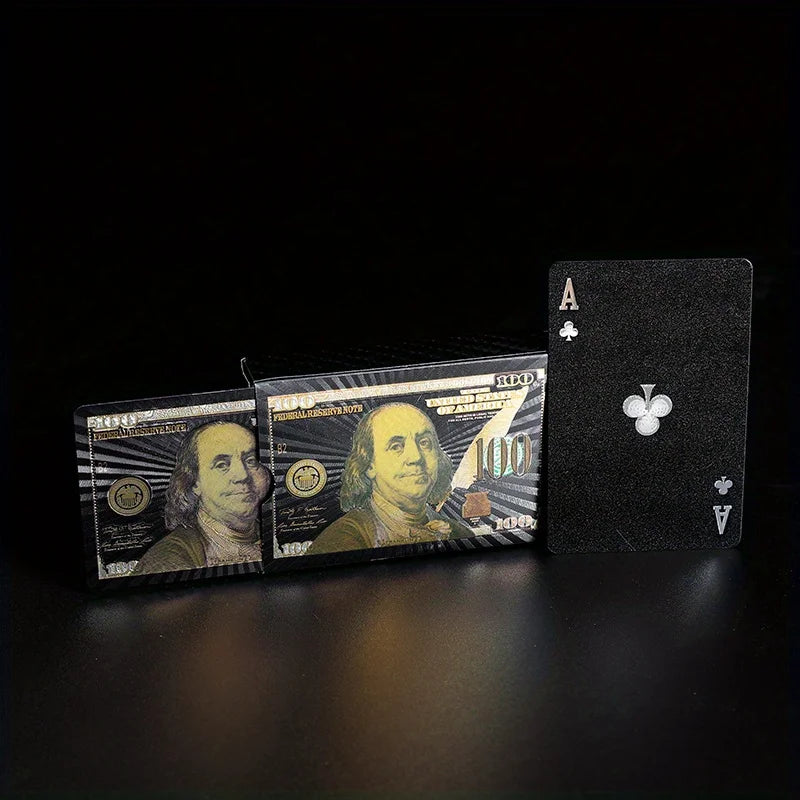 Black & Gold Playing Cards – Premium Poker & Magic Trick Deck (Multiple Styles)