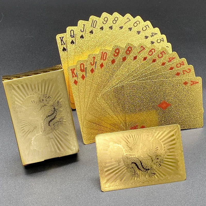 Black & Gold Playing Cards – Premium Poker & Magic Trick Deck (Multiple Styles)