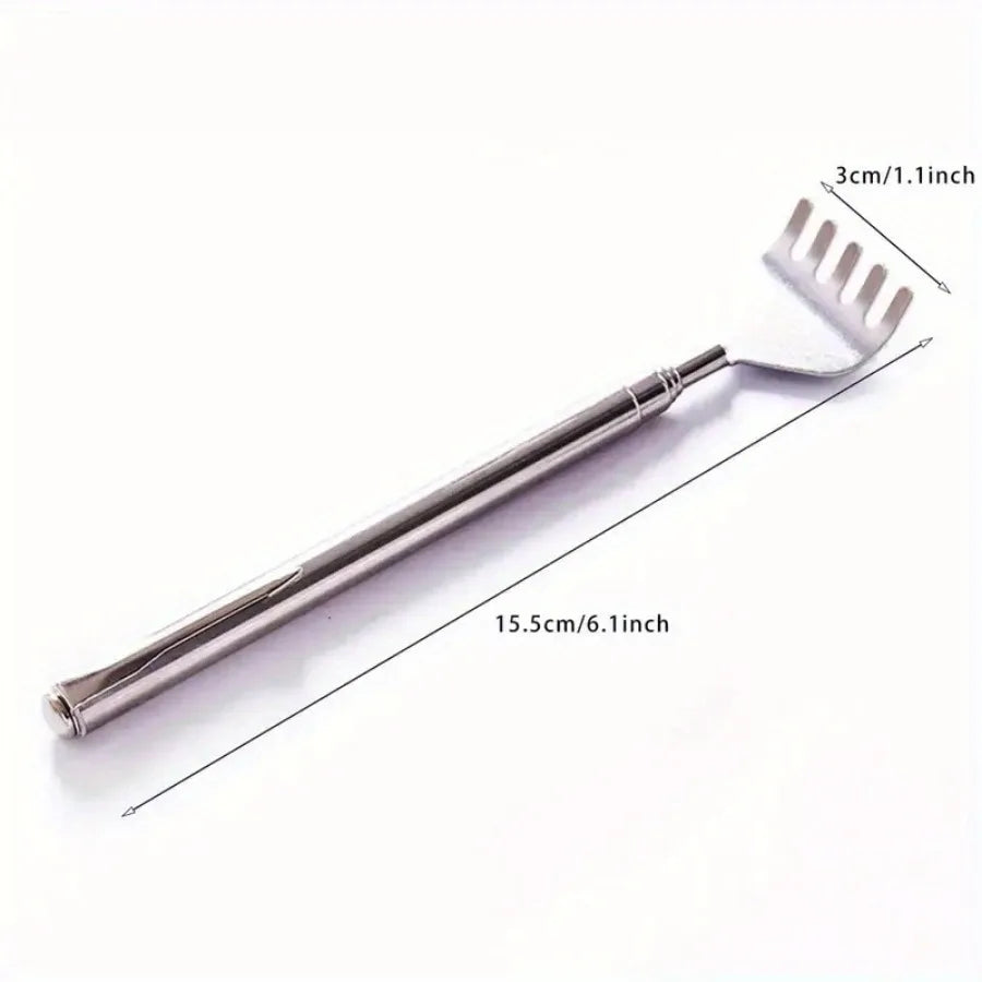 Extendable Stainless Steel Back Scratcher – Portable Scratcher
