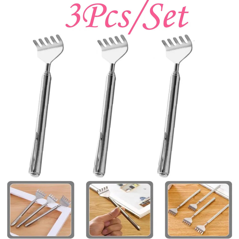 Extendable Stainless Steel Back Scratcher – Portable Scratcher