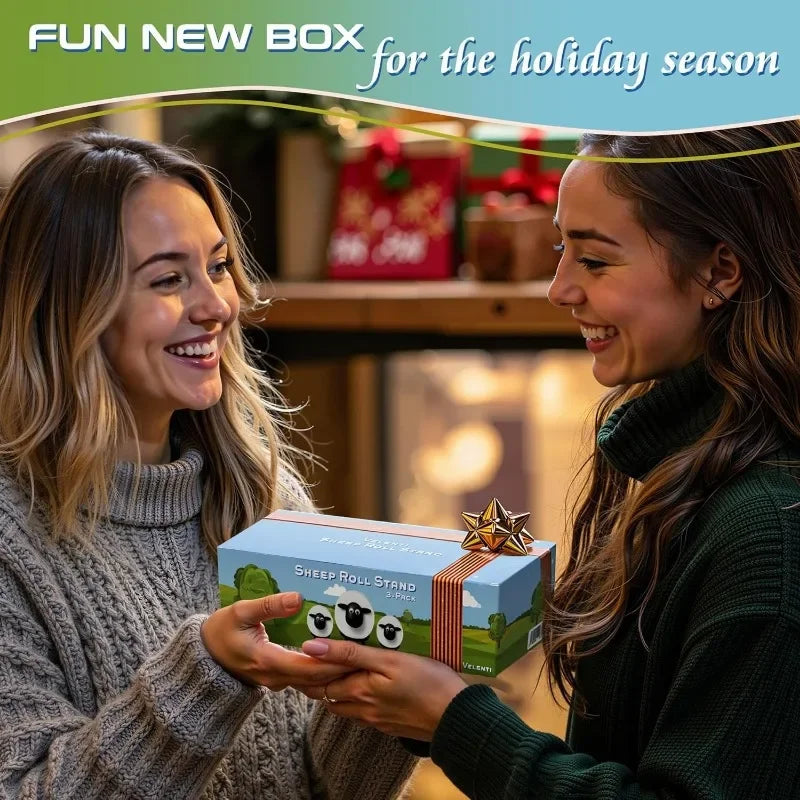 Funny 3D Sheep Toilet Paper Holder – Free-Standing Bathroom Decor & Humorous Home Gift