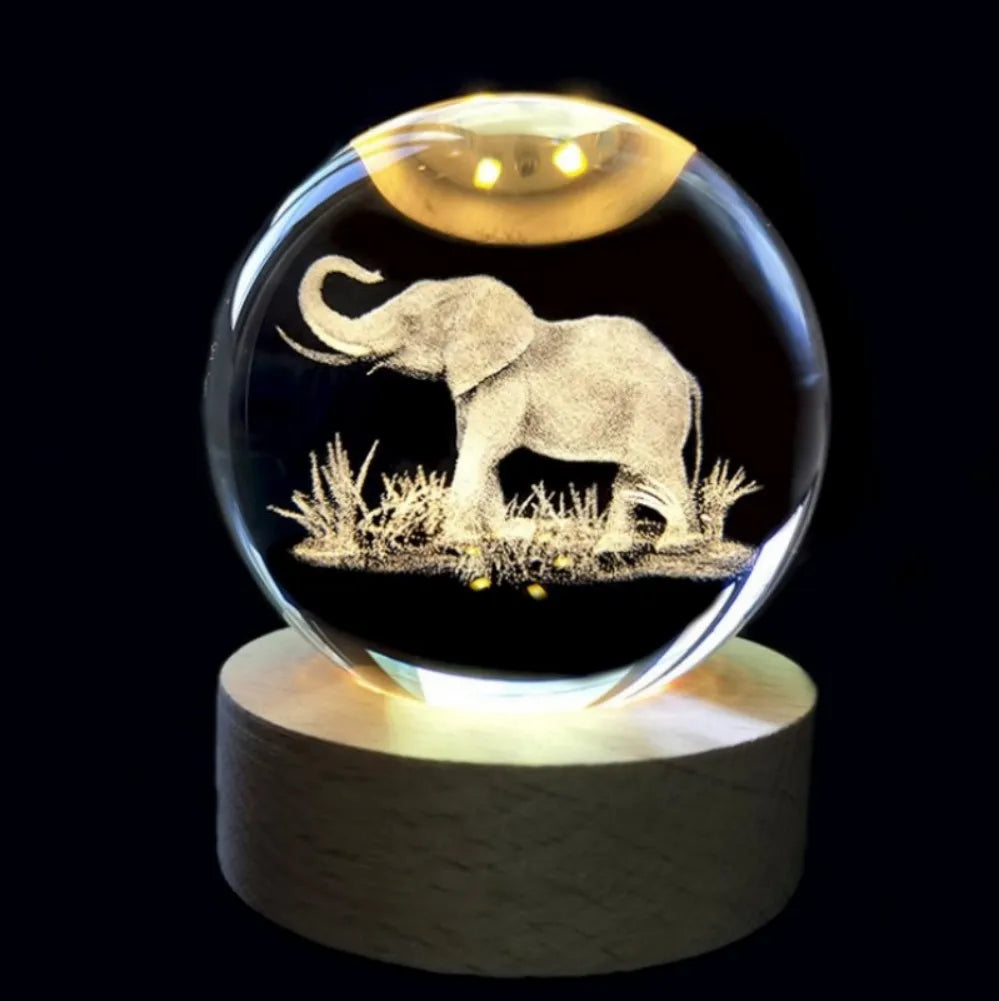 3D Crystal Planet Night Light – (Christmas edition available)