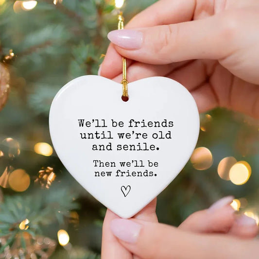 Best Friend Christmas Ornament – Cute BFF Gift for Birthdays & Holidays