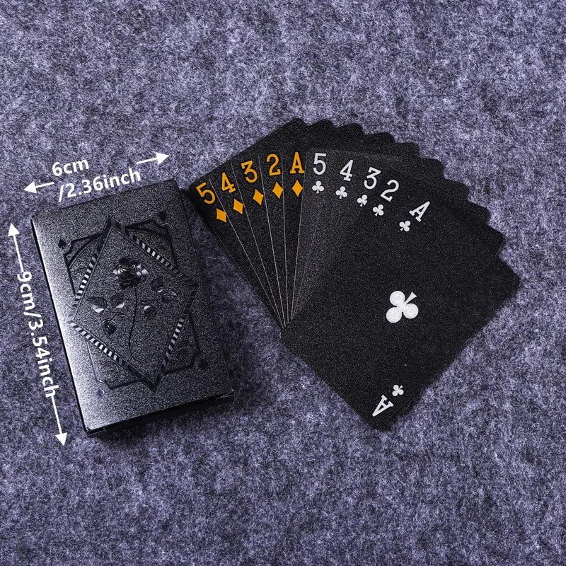 Black & Gold Playing Cards – Premium Poker & Magic Trick Deck (Multiple Styles)