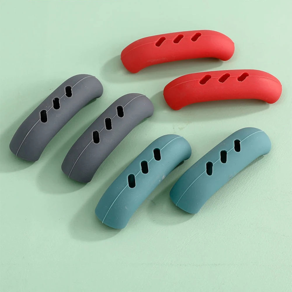 Silicone Pan Handle Cover Set (2pcs) – Heat Insulation Grip Holders