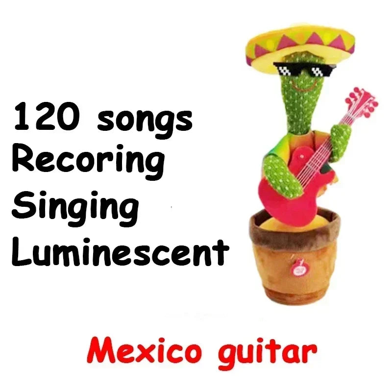 Dancing & Talking Cactus Toy – Electronic Plush with 120 Songs for Kids