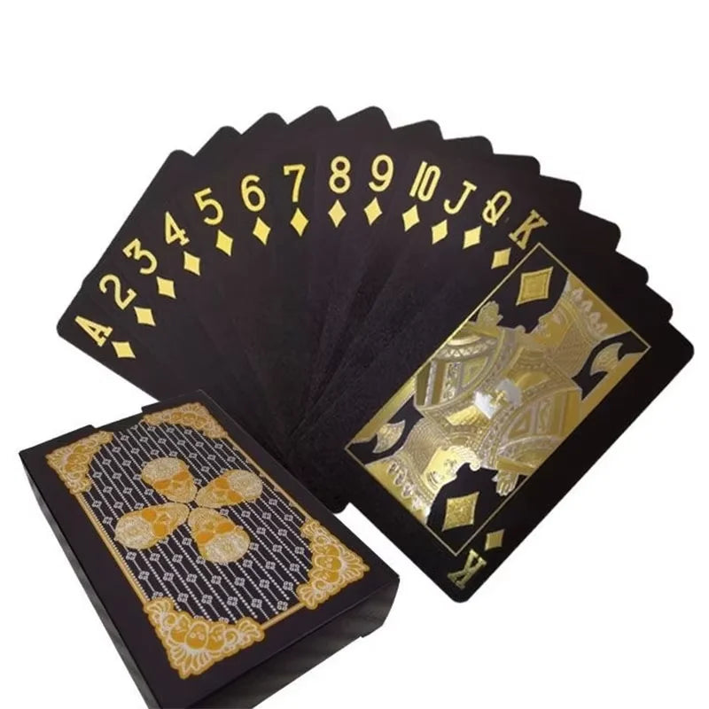 Black & Gold Playing Cards – Premium Poker & Magic Trick Deck (Multiple Styles)