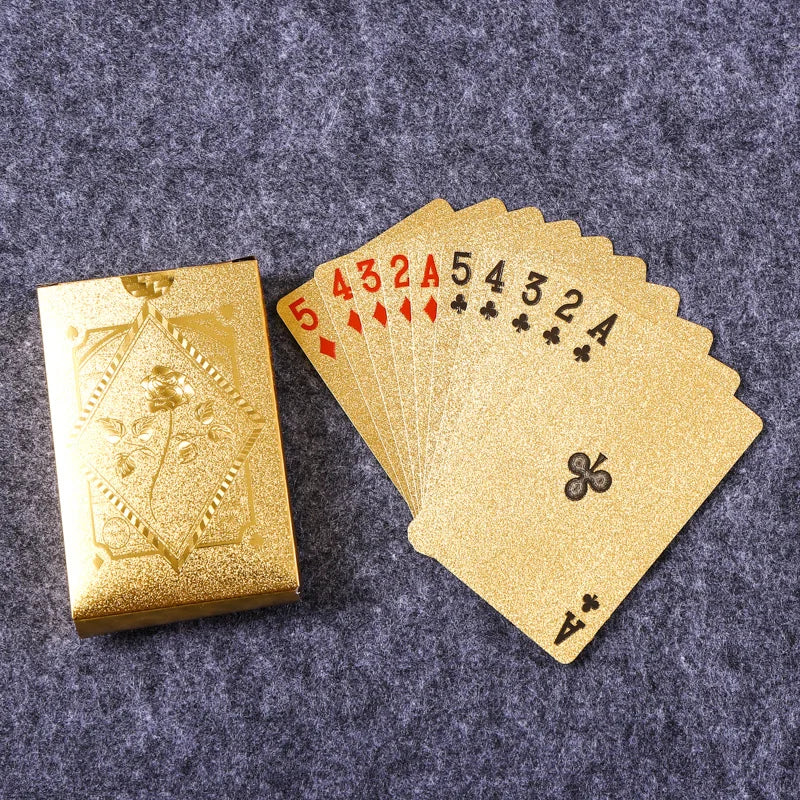 Black & Gold Playing Cards – Premium Poker & Magic Trick Deck (Multiple Styles)
