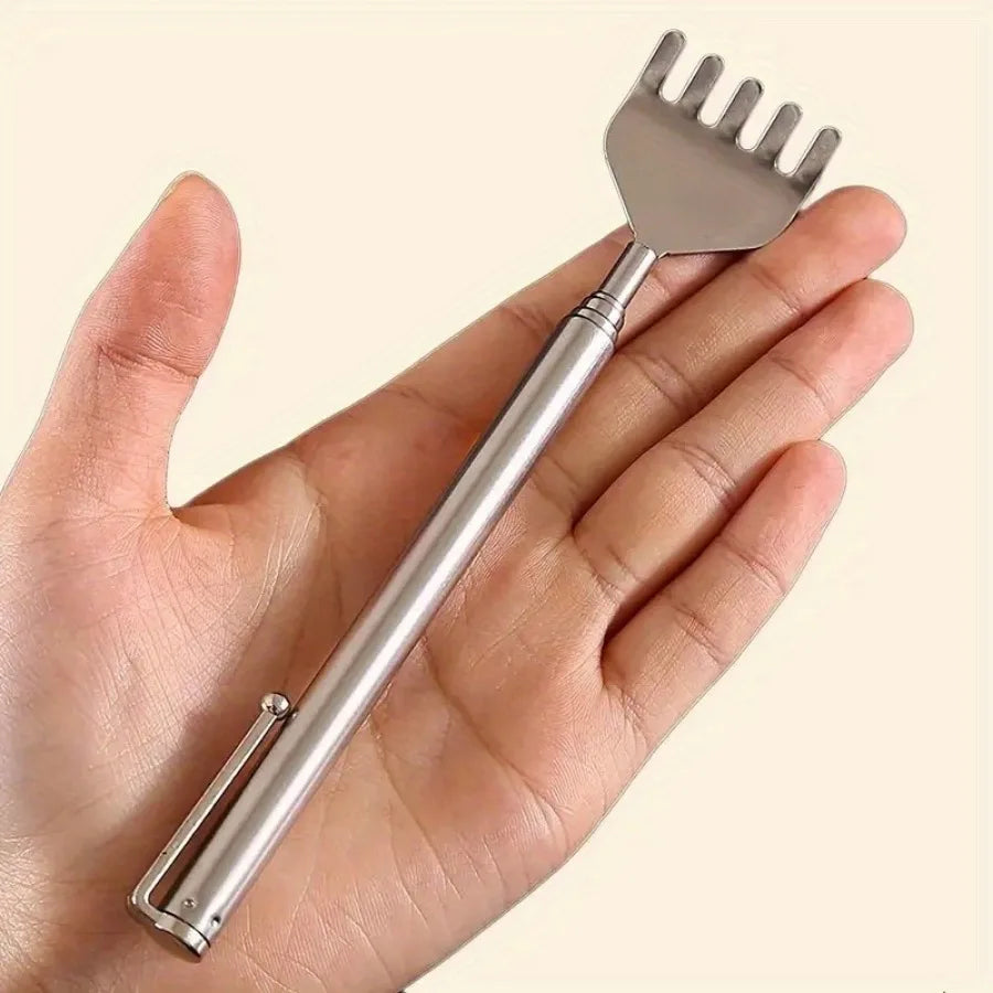 Extendable Stainless Steel Back Scratcher – Portable Scratcher
