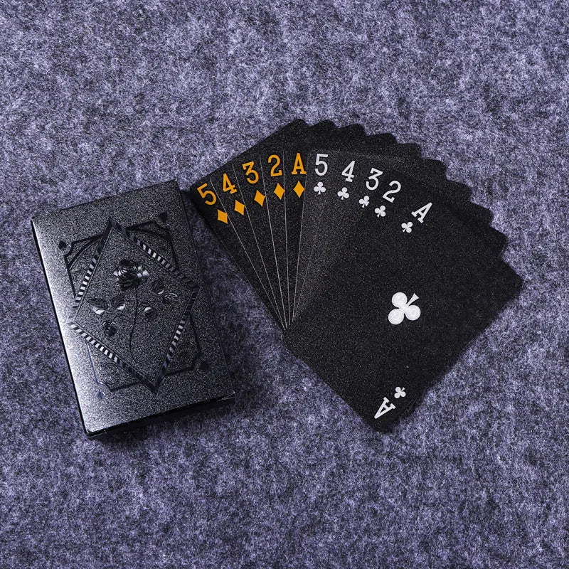 Black & Gold Playing Cards – Premium Poker & Magic Trick Deck (Multiple Styles)