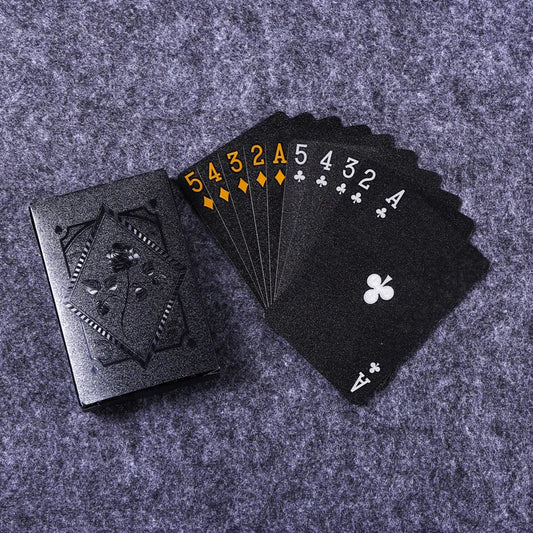 Black & Gold Playing Cards – Premium Poker & Magic Trick Deck (Multiple Styles)