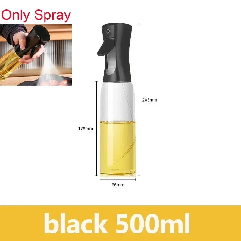 2-in-1 Oil Sprayer & Pour Bottle (200/300ml) – For Air Fryer, BBQ & Cooking