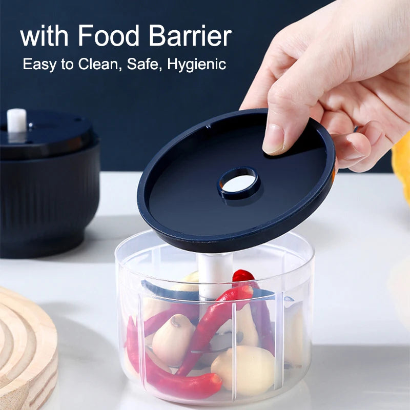 Mini Wireless Electric Garlic & Vegetable Chopper – USB Rechargeable (250ml)