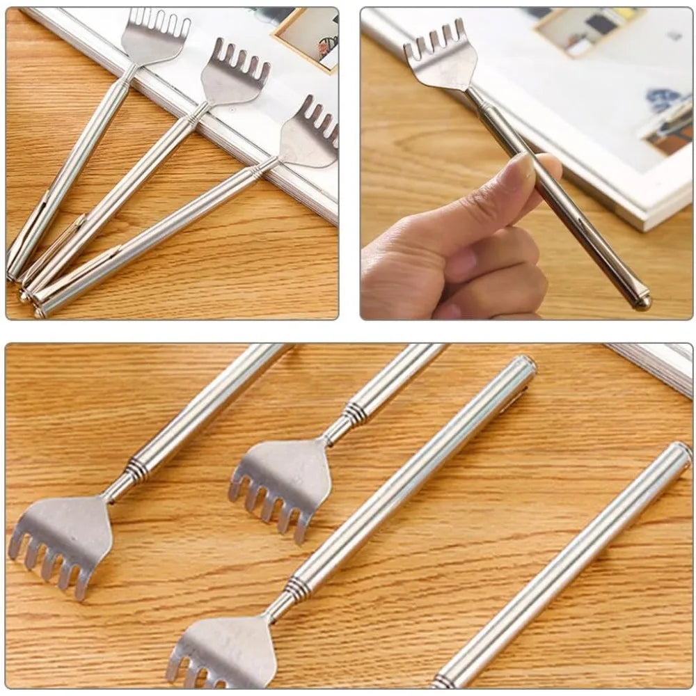 Extendable Stainless Steel Back Scratcher – Portable Scratcher