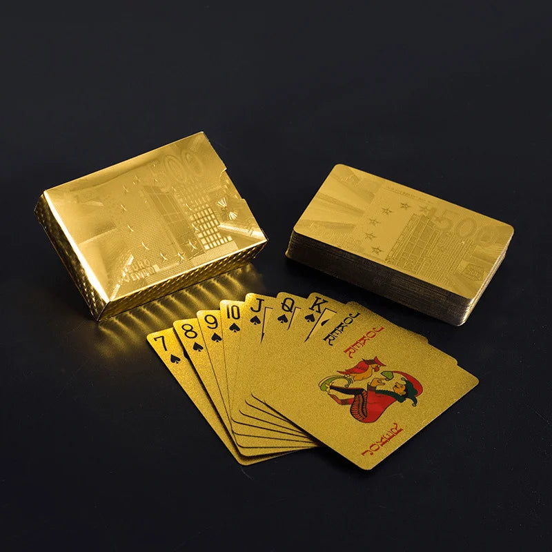 Black & Gold Playing Cards – Premium Poker & Magic Trick Deck (Multiple Styles)